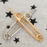 Exquisite Wedding Jewelry Hair Clip Metal Pin Shape Hair Ornaments Decorated Clip For Women Girls Hair Accessory