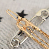 Exquisite Wedding Jewelry Hair Clip Metal Pin Shape Hair Ornaments Decorated Clip For Women Girls Hair Accessory