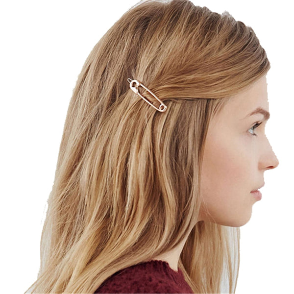 Exquisite Wedding Jewelry Hair Clip Metal Pin Shape Hair Ornaments Decorated Clip For Women Girls Hair Accessory