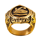 Egyptian Eye of Horus Ra Udjat Amulet Ring