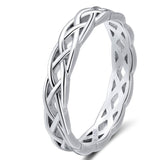 925 Sterling Silver Rings Wedding Band Fashion Jewelry Anniversary Gift