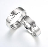 Her King his Queen Crown couple Ring