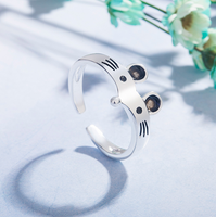 Fashion Little Mouse Ring Temperament Lovely Ring for Girls Open Rings Jewelry Wholesale