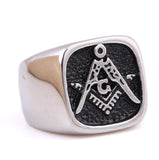 steel soldier stainless steel masonic championship ring