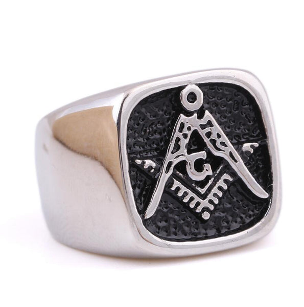 steel soldier stainless steel masonic championship ring