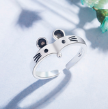 Fashion Little Mouse Ring Temperament Lovely Ring for Girls Open Rings Jewelry Wholesale