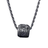 S925 Silver Thai Silver Worn Pendant Six character Words of Truth Necklace Retro Accessories Couple Male Birthday Gifts to Female Direct Selling