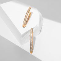 Simple Geometric Letters Exaggerated Ear Buckle Women's High Quality Earrings Temperament