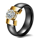Plus Cubic Zirconia Ceramic Rings