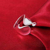 925 Sterling Silver Unique Design Smooth Ring For Women