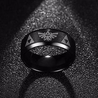 Men's Women's The Legend Of Zelda Titanium Steel Bezel Costume Bague Jewelry gift