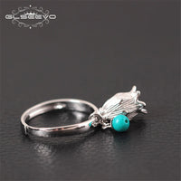 Handmade 925 Sterling Silver Hollow Small Flower Ring For Women