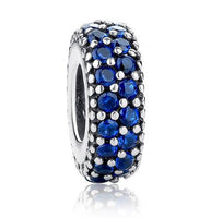 BAMOER 925-sterling-silver Inspiration Within Spacer Clear CZ Charm Fit Bracelet DIY PAS066