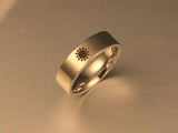 Sun Moon Couples Rings For Women Men Round Game of Thrones Power Symbol Lovers Jewelry