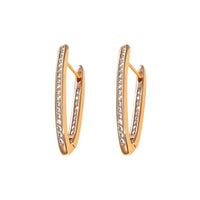 Simple Geometric Letters Exaggerated Ear Buckle Women's High Quality Earrings Temperament