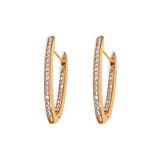 Simple Geometric Letters Exaggerated Ear Buckle Women's High Quality Earrings Temperament
