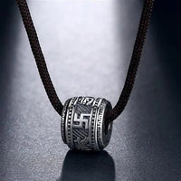 S925 Silver Thai Silver Worn Pendant Six character Words of Truth Necklace Retro Accessories Couple Male Birthday Gifts to Female Direct Selling