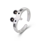 Fashion Little Mouse Ring Temperament Lovely Ring for Girls Open Rings Jewelry Wholesale