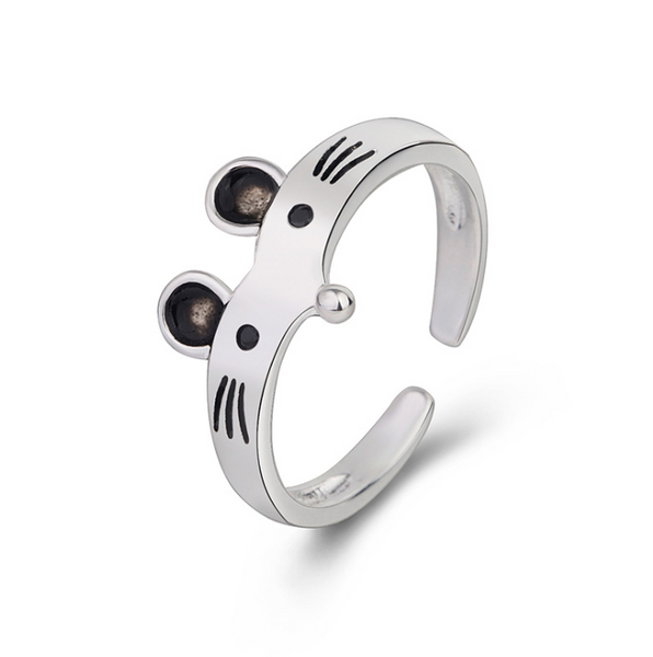 Fashion Little Mouse Ring Temperament Lovely Ring for Girls Open Rings Jewelry Wholesale