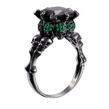 Skull Ring Zircon Punk Halloween Party Jewelry