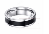 Titanium Stainless Steel Rings For Women Polishing Cool Black Fashion Jewelry Wholesale NO.R176