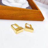 Small Jewelry Earrings High-End French Creative Lock Ear Buckle Niche Korean Style Female Earrings