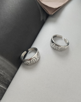 925 Sterling Silver Ring Design Smooth Opened Adjustable For Women Rings