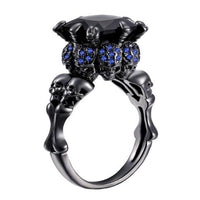 Skull Ring Zircon Punk Halloween Party Jewelry