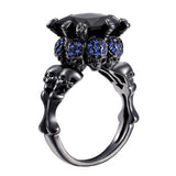 Skull Ring Zircon Punk Halloween Party Jewelry