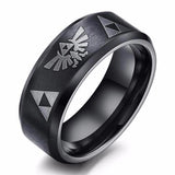 Men's Women's The Legend Of Zelda Titanium Steel Bezel Costume Bague Jewelry gift