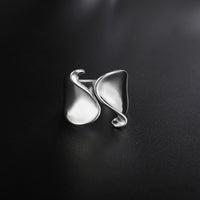 925 Sterling Silver Unique Design Smooth Ring For Women