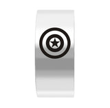 Film around the US captain titanium steel ring ring stainless steel tail ring
