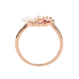 Fashion Creative Butterfly Flowers Crystal Finger Wedding Rings for Women Rose Gold Zircon Glamour Ring Jewelry Girl Gift Bijoux