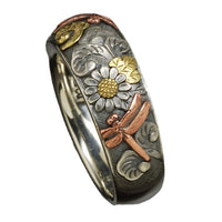 Personality Vintage Glyph Ring Flower Dragonfly Animal Men and Women Rings
