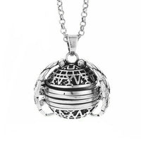Expanding Photo Locket Necklace Pendant Angel Wings Gift Jewelry Decoration