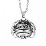 Expanding Photo Locket Necklace Pendant Angel Wings Gift Jewelry Decoration