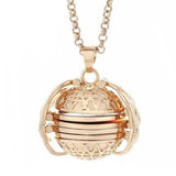 Expanding Photo Locket Necklace Pendant Angel Wings Gift Jewelry Decoration