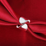 925 Sterling Silver Unique Design Smooth Ring For Women
