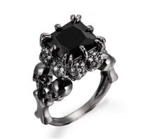 Skull Ring Zircon Punk Halloween Party Jewelry