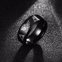 Men's Women's The Legend Of Zelda Titanium Steel Bezel Costume Bague Jewelry gift