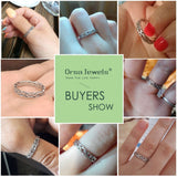 925 Sterling Silver Rings Wedding Band Fashion Jewelry Anniversary Gift