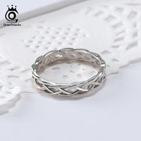 925 Sterling Silver Rings Wedding Band Fashion Jewelry Anniversary Gift