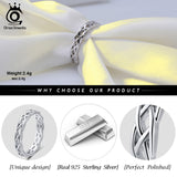 925 Sterling Silver Rings Wedding Band Fashion Jewelry Anniversary Gift