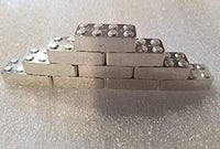 Brick Pattern .999 Silver Bar Hand Poured