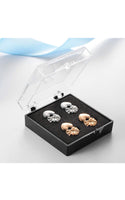 Earring Lifters - 2 Pairs of Adjustable Hypoallergenic Earring Lifts Back Clutches for Women Ear Lobe Support Patches (2 Pairs- Heart