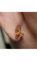 Earring Lifters - 2 Pairs of Adjustable Hypoallergenic Earring Lifts Back Clutches for Women Ear Lobe Support Patches (2 Pairs- Heart